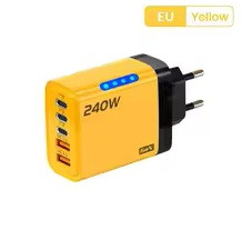 240W GaN USB C Charger 5 in 1 Fast Charging Phone Charger Power Adapter